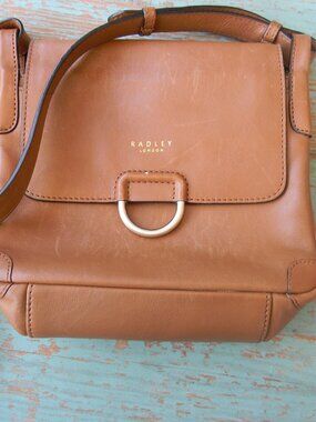 Radley London Lambeth Mews Crossbody Brown Tan Leather Classic